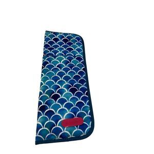 Caboodles travel curling iron holder blue colors 14x5.5"